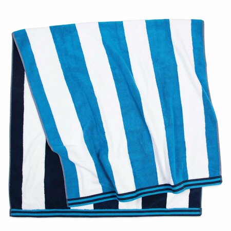 MONARCH BRANDS Aston & Arden Reversible Beach Towel - Navy/Blue PNP-REV-CABANA-NV/BL